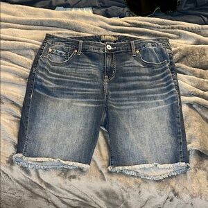 Distressed Bermuda Shorts